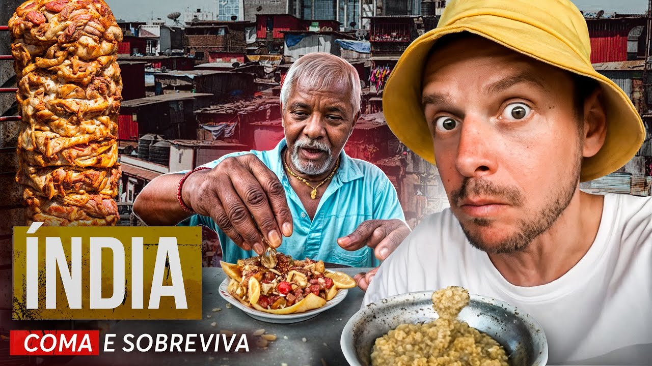 Comer nas cafeterias de rua mais sujas da Índia por US$ 1 - o que acontecerá? Comida de rua na Índia