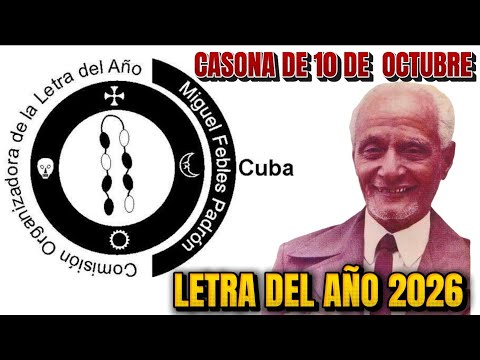 LETRA DEL AÑO 2026 - CASONA DE 10 DE OCTUBRE MIGUEL FEBLES PADRON / #letradelaño2026 #letradelaño