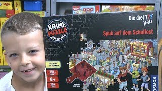 Spielepuzzle: Die drei ??? Kids - Spuk auf dem Schulfest (Kosmos) - ab 8 Jahre