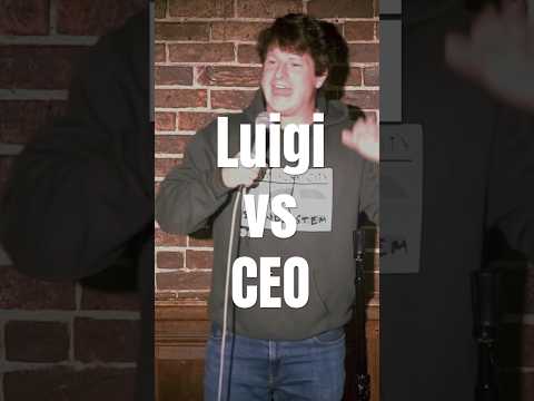 Luigi vs CEO🏃‍♂️‍➡️#luigi #unitedhealthcare #standupcomedy #comedian #freeluigi