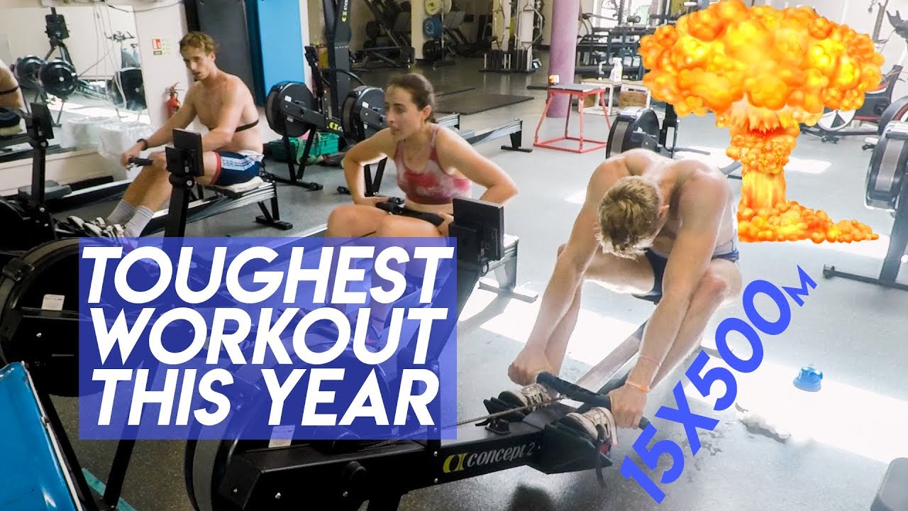 HARDEST WORKOUT OF THE YEAR | 15X500M ON THE ROWING MACHINE FOLLOW ALONG