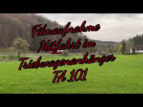 Härtsfeldbahn Mitfahrt im Triebwagenanhänger TA101 Neresheim - Katzenstein (01.05.2023)