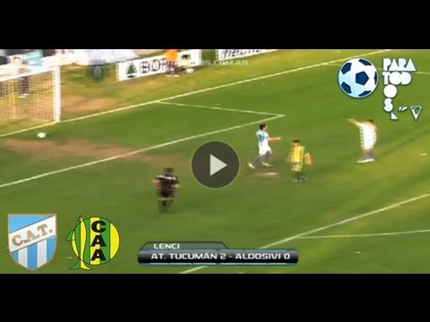 Goles de Rodríguez y Lenci. At. tucumán 2 - Aldosivi 0. Fecha 10. B Nacional. Fútbol Para Todos