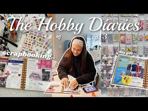 The Hobby Diaries Ep 3: SCRAPBOOKING | making a scrapbook for valentine's day