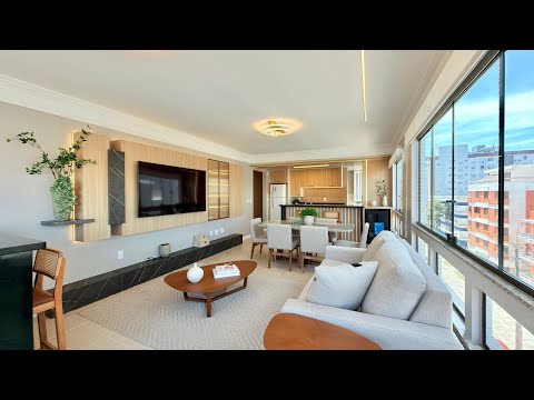 APARTAMENTO PÉ NA AREIA no Centro | Vista ETERNA para o MAR 🌊 3 Dormitórios | Av. Rudá