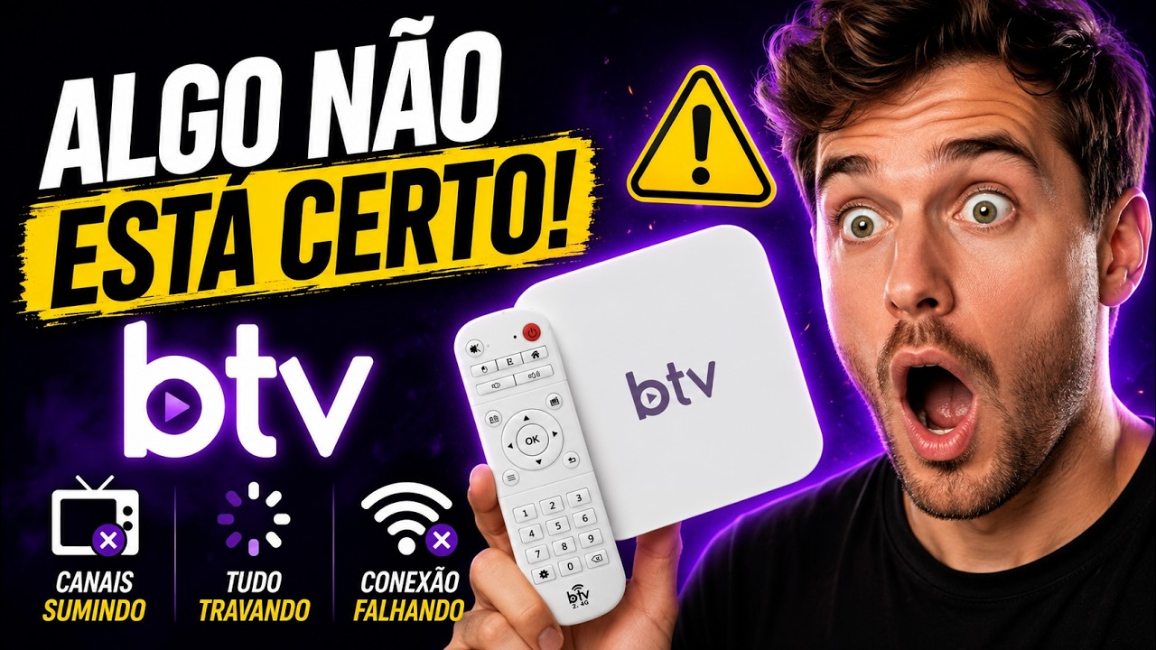 🚨 BTV parou de FUNCIONAR? ODEON fora do ar? VIVO TV parou? FAÇA ISSO!