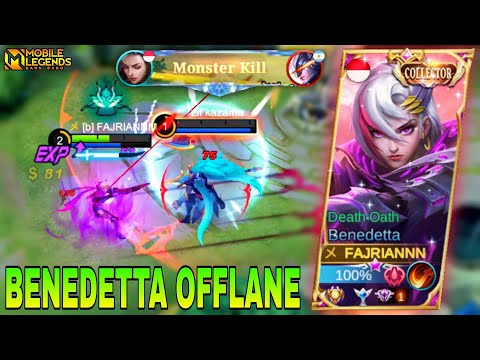 BENEDETTA OFFLANE ROTATION | TOP GLOBAL BENEDETTA OFFLANE | MOBILE LEGENDS