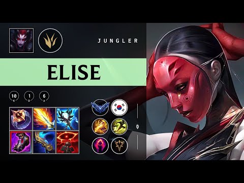 Elise Jungle vs Vi - KR Diamond Patch 25.24