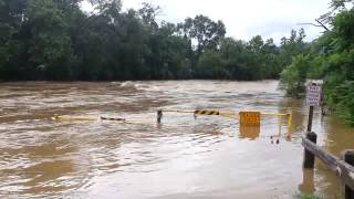 Roanoke River flooded at Wiley Drive