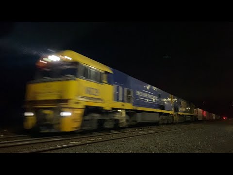 Down 2MA5 Pacific National container train with NR29 (IP) and NR52 (RUOK) at Gheringhap 28/4/2025