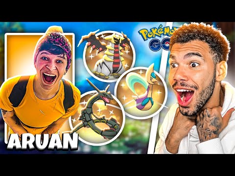 LENDÁRIO SHINY LUCKY COM ARUAN - POKEMON GO | Cris |