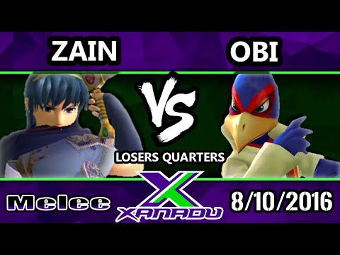 S@X 162 - Obi (Falco) Vs. SSI | Zain (Marth) SSBM Losers Quarters - Smash Melee