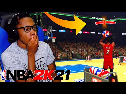 THE SHOT METER IS BROKE WHAT IS THIS!? NBA 2K21 MyCAREER 3 Point Contest Gameplay - Ep. 11