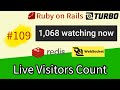 Rails 7 E109 Live Vistor Count ActionCable Turbo Broadcasts Kredis