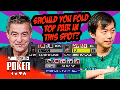 WSOP Main Event 2019 Final Table Strategy | Hossein Ensan vs Timothy Su