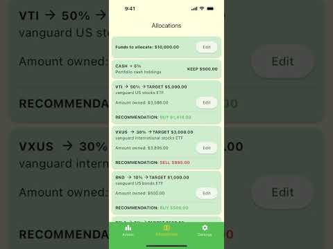 AllocatR: Portfolio Rebalancer