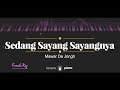 Sedang Sayang Sayangnya FEMALE KEY Mawar De Jongh KARAOKE PIANO