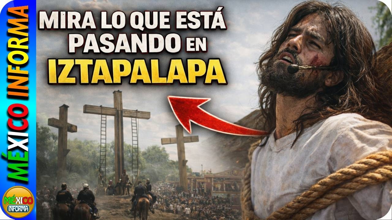 MIRA LO QUE ESTÁ PASANDO EN IZTAPALAPA. ASÍ SE VIVE LA PASIÓN DE CRISTO DESDE LA CDMX.