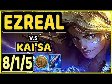 REKKLES (EZREAL) vs KAI'SA - 8/1/5 KDA BOTTOM ADC CHALLENGER GAMEPLAY - EUW