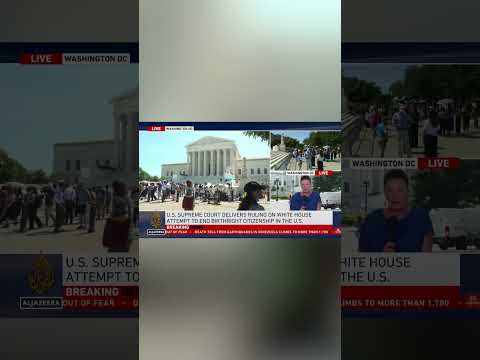 SCOTUS rules against Trump's order limiting birthright citizenship | AJ #shorts