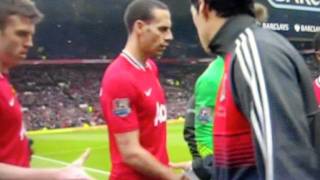 Man United vs Liverpool Patrice Evra And Luis Suar