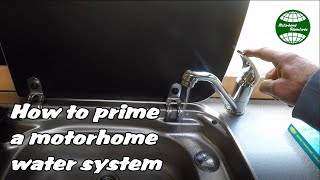 How to prime (get the air out of) a motorhome water system