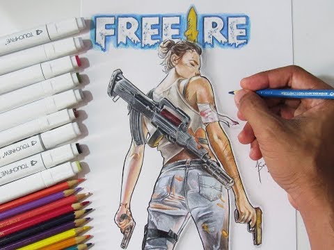Dibujos De Free Fire Faciles A Lapiz - Chicas Española