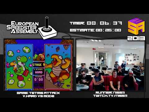 Tetris Attack (V-Hard) by Niss3 in 11:59 - ESA 2013