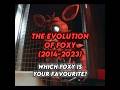 THE EVOLUTION OF FOXY IN FNAF 2014 2023 Shorts Fnaf Fnafedit Fnafmovie Fyp Viral Evolution
