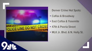 Denver identifies 5 hotspots for violent crime