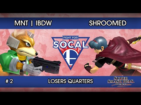 Fight For SoCal 2 - MnT | iBDW (Fox) VS Shroomed (Marth) - SSBM - Losers Quarters