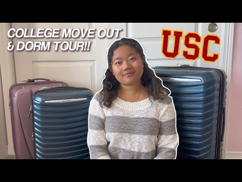 COLLEGE MOVE OUT AND DORM TOUR VLOG (USC Parkside A&H)