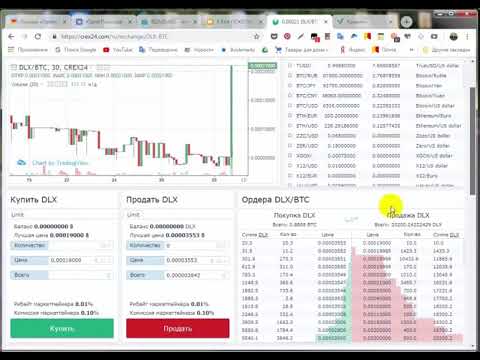 КАК ПОКУПАТЬ И ПРОДАВАТЬ DIPLEX COIN DLX НА БИРЖЕ CREX24 Diplex -1% in a day!