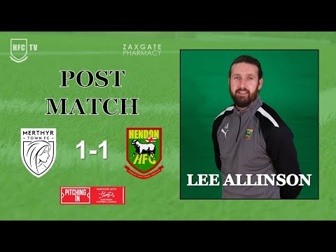 Lee Allinson post match v MERTHYR TOWN - 13 April 2024
