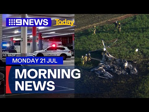 Man fighting for life after stabbing; Two men killed in plane crash | 9 News Australia