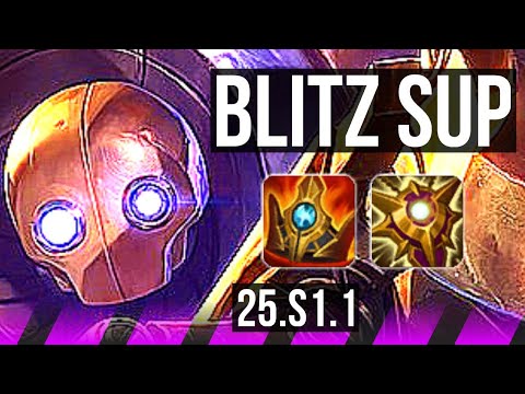 BLITZCRANK & Ezreal vs RELL & Draven (SUP) | KR Master | 25.S1.1