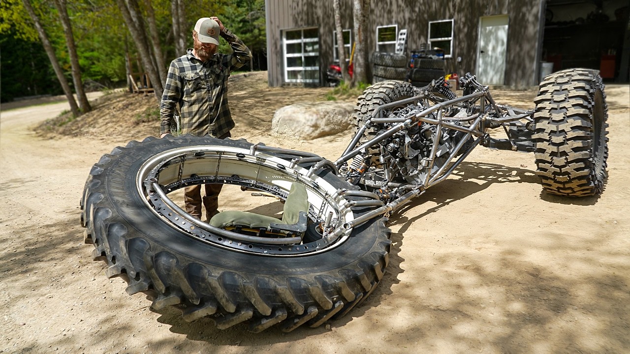 3x3 monster trike steering test...