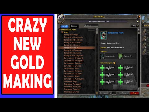 Amazing Shadowlands Profession Changes | BOE Crafting Legendaries, Gear Upgrades, No Expulsom?