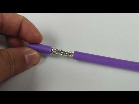 CABCOM - Cabo Profibus DP para automação industrial, 2x22 awg blindado e condutores de cobre nu.