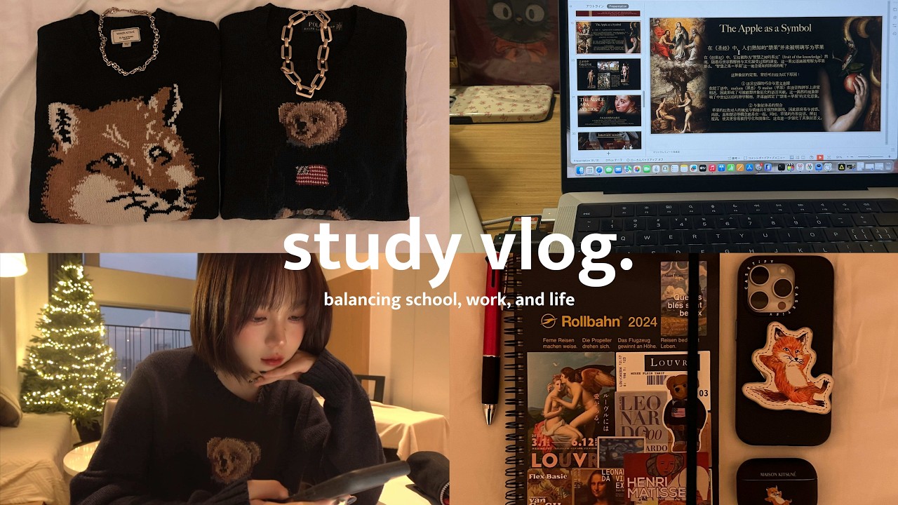 study vlog 📚朝5時半から夜中1時まで。海外大学と仕事を両立する私の一週間👩🏻‍🎓🍂