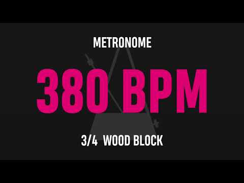 380 BPM 3/4 - Best Metronome (Sound : Wood block)