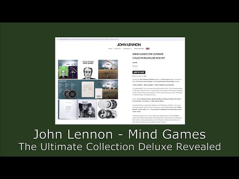 John Lennon - Mind Games - The Ultimate Collection Deluxe w/ Stereo, 5.1 and Atmos Mixes Revealed