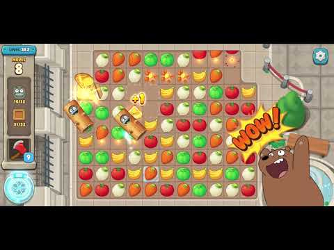 We Bare Bears Match3 Repairs Level 382 - No Boosters