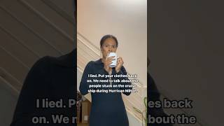 This is a vacation you could NOT pay me to be on😲🛳️ #cruiseship #hurricanemilton #cruise