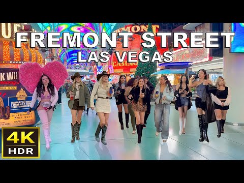 Fremont Street Las Vegas Walking Tour | December 2025 | Downtown Las Vegas