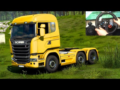 ETS 2 - Scania R490 Transporting Stone Dust Part 1 | Logitech G29 Gameplay
