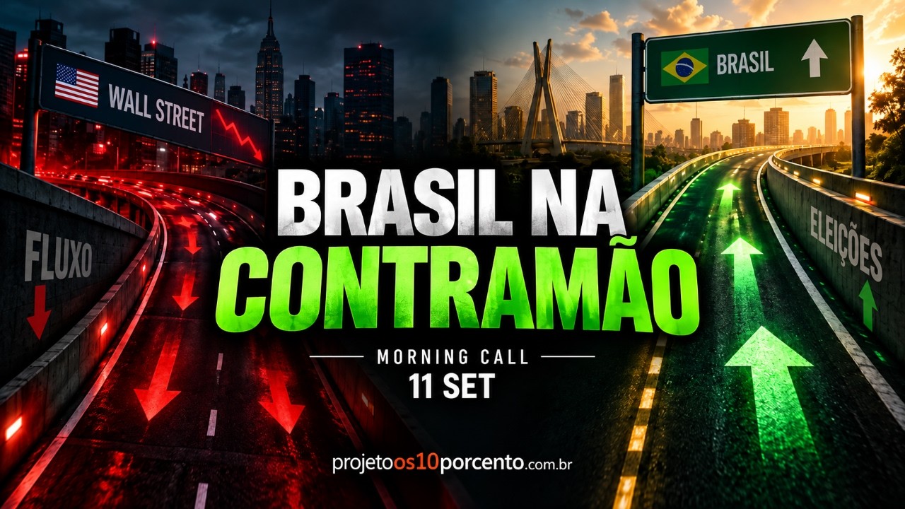 Morning Call | Ibovespa sobe enquanto Wall Street cai: por que o Brasil está descolando dos EUA?