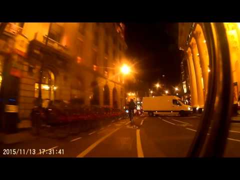 More cyclists drawn to van doing 3-point turn like moths to a flame.