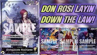 OP16 ROSINANTE DECKLIST, GUIDE, AND GAMES AGAINST NAMI, TEACH AND MORE!