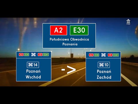 [A2][E30] Poznań Wschód - Poznań Zachód  (Południowa Obwodnica Poznania) (x3)